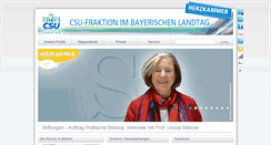 Desktop Screenshot of csu-landtag.de