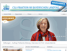 Tablet Screenshot of csu-landtag.de